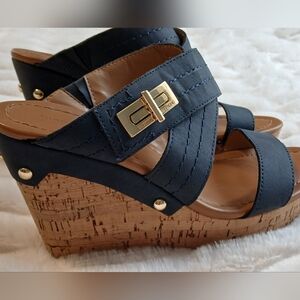Tommy Hilfiger Wedge Sandals Size 8